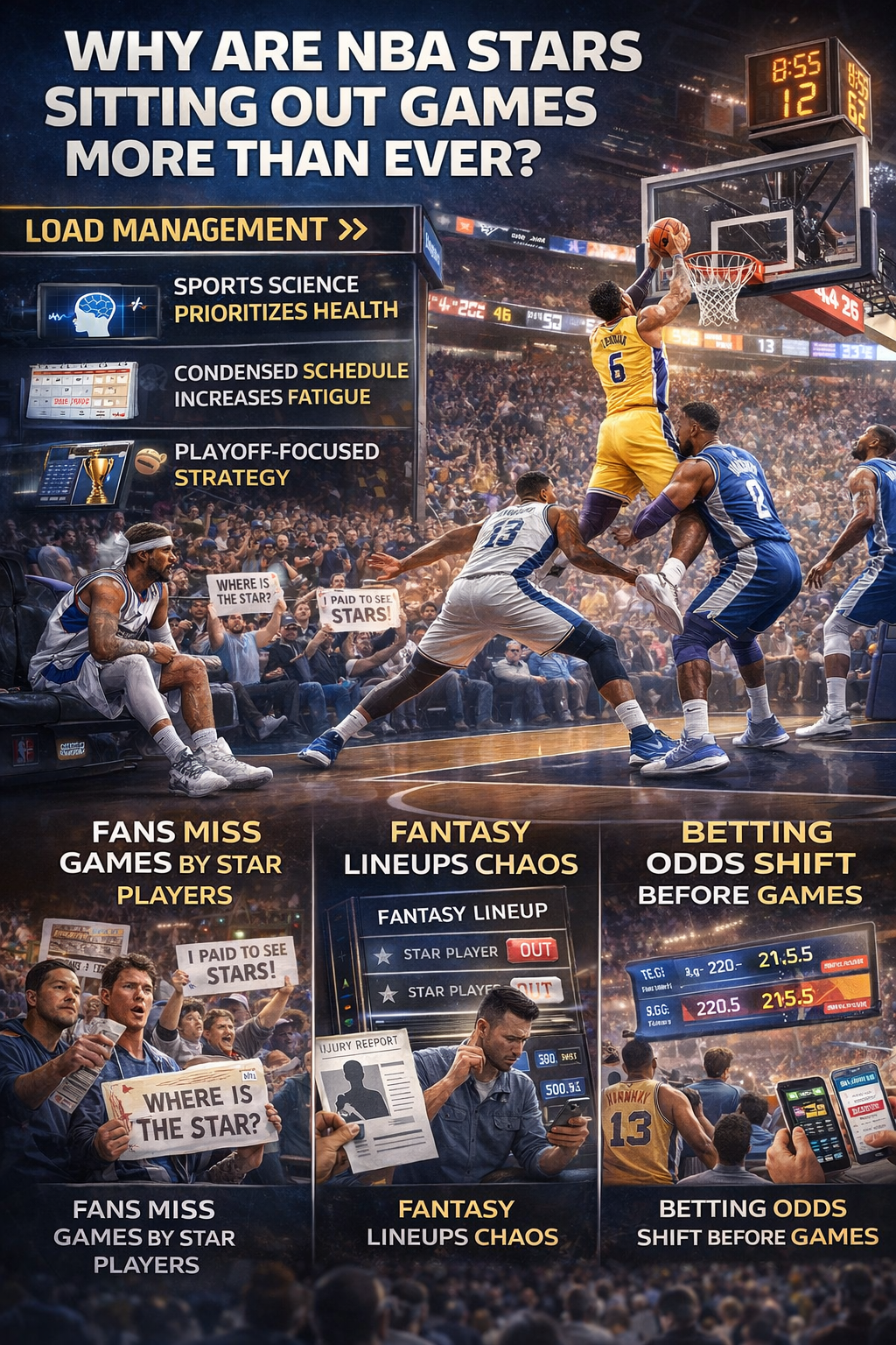 π Why Are NBA Stars Sitting Out Games More Than Ever?