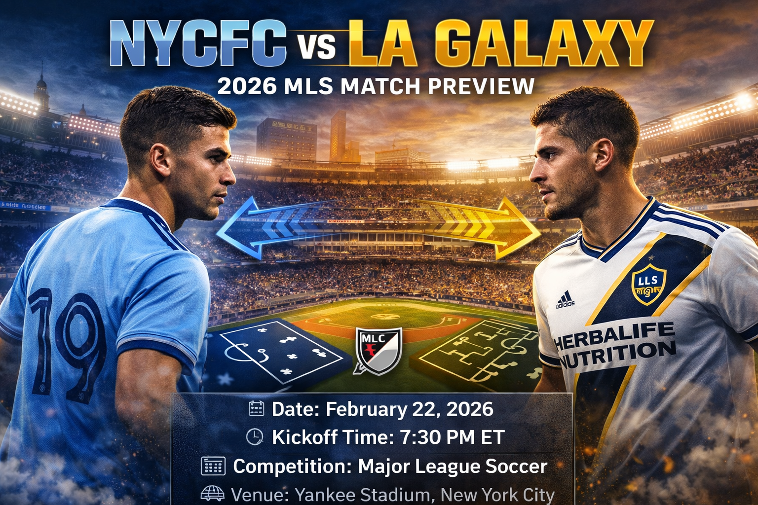 NYCFC vs LA Galaxy Preview: What to Expect From the 2026 MLS Showdown