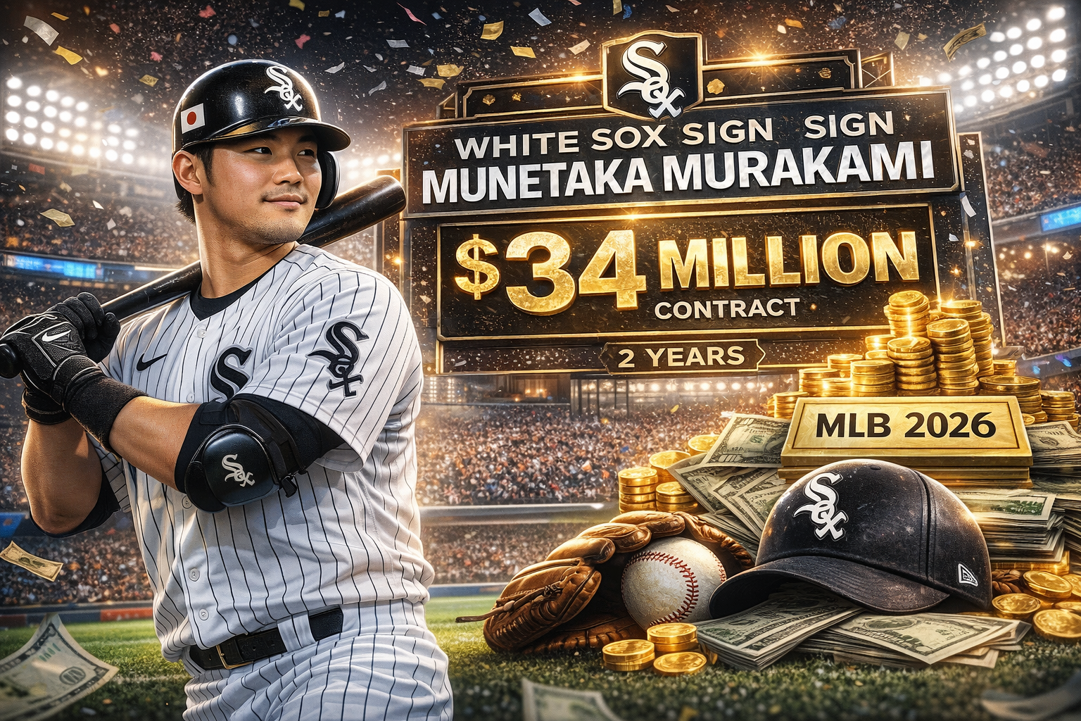 Munetaka Murakami Signs $34M Contract with Chicago White Sox