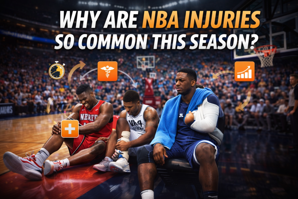 Injured NBA star player on the bench