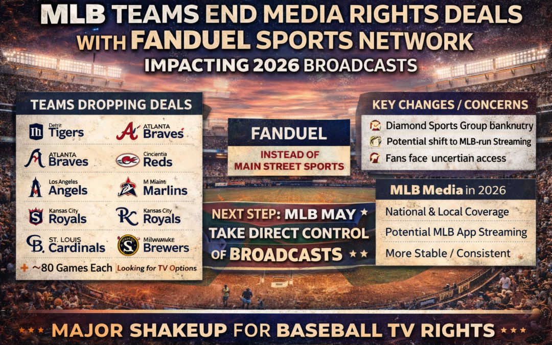 MLB TV Rights Shake-Up: 9 Teams End FanDuel Sports Network Deals  What It Means for 2026