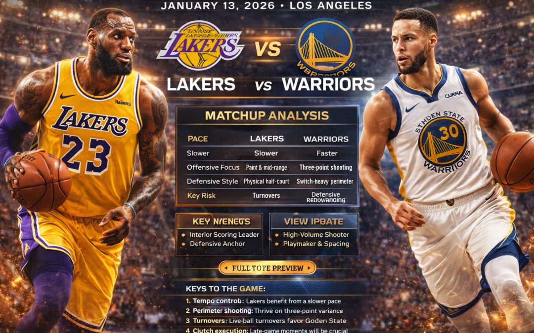 Lakers vs Warriors Preview  January 13 2026