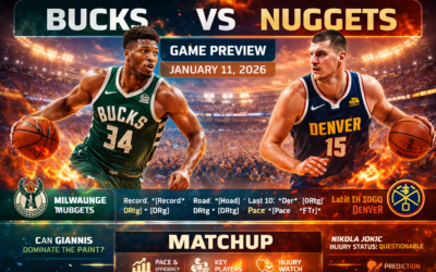 Bucks vs Nuggets Preview Jan 11, 2026 Giannis vs Denver’s Machine  Key Stats Matchup Edges Prediction